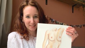 Thumbnail voor Jessica schildert levensechte naaktportretten: 'Iedere vrouw mag trots zijn op lichaam'