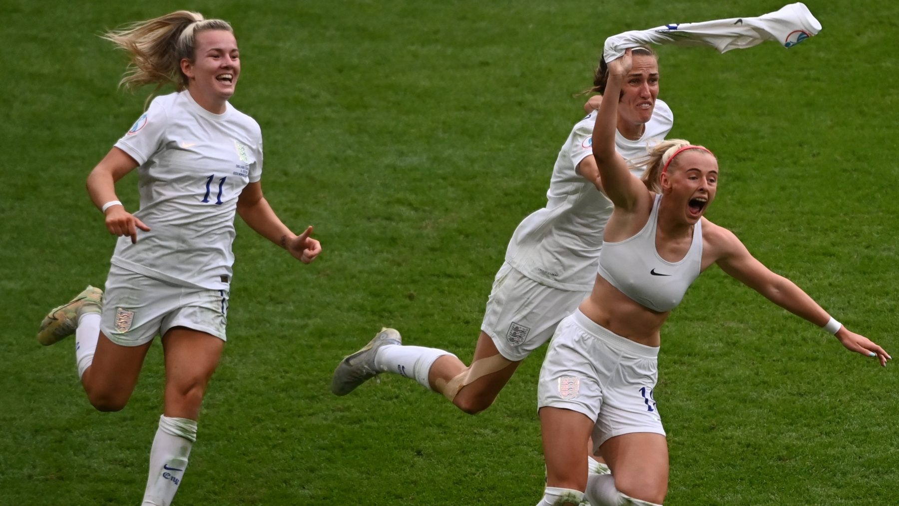 feestje Engelse voetbalvrouwen