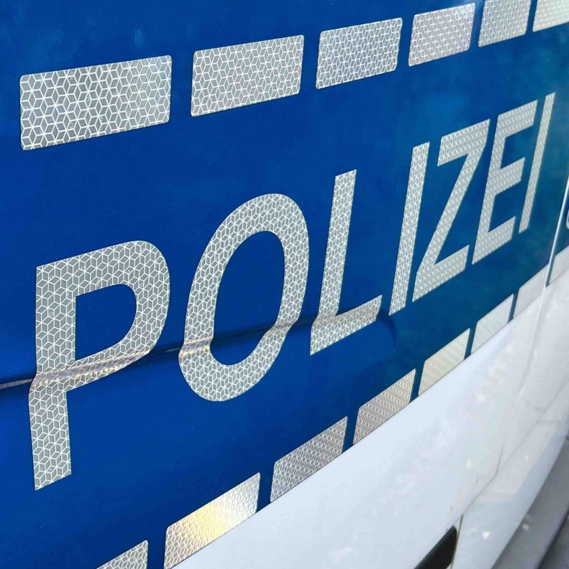 Close-up van voertuig Duitse politie