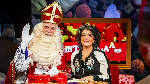 Sinterklaas en Dieuwertje Blok.