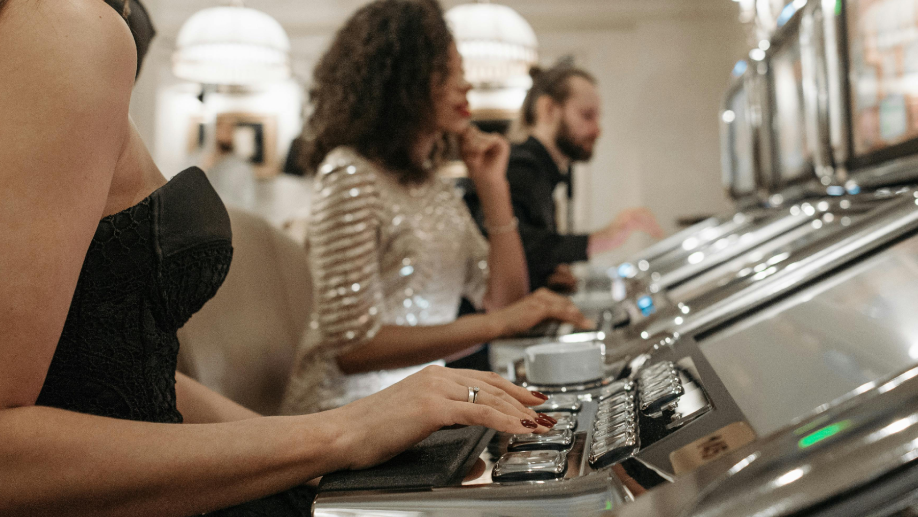 Mensen in een casino