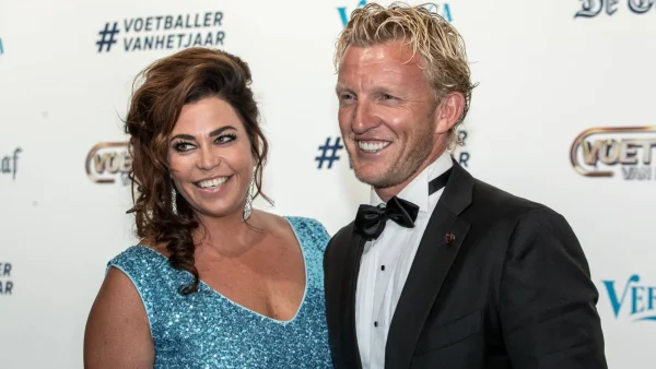 Dirk Kuyt met zijn ex-vrouw Gertrude van Vuuren