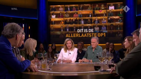 Jort Kelder en Welmoed Sijtsma presenteren de allerlaatste 'Op1'