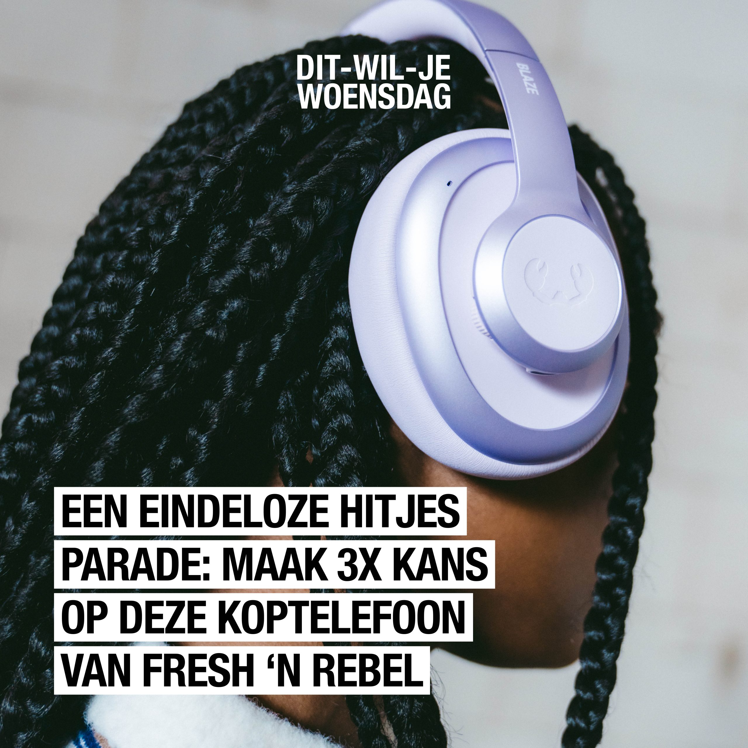 Playlist aan en gaan: win deze stijlvolle lila koptelefoon