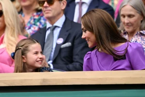 prinses Catherine en haar dochter Charlotte