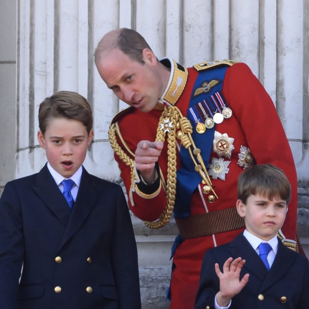 Prins George met familie