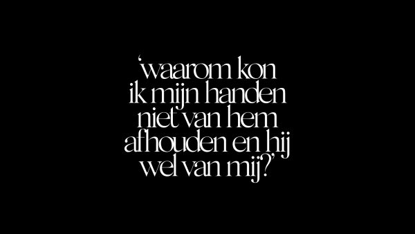 'Hij was intimiteit gaan zien als werk. Hij had het gevoel dat hij een prestatie moest leveren, altijd stijf moest zijn'