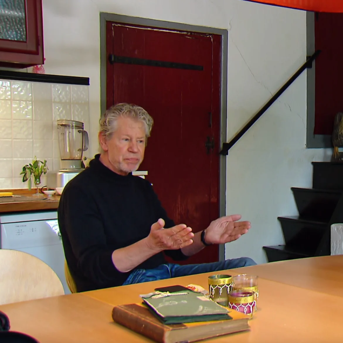 Joop en Anja aan de keukentafel