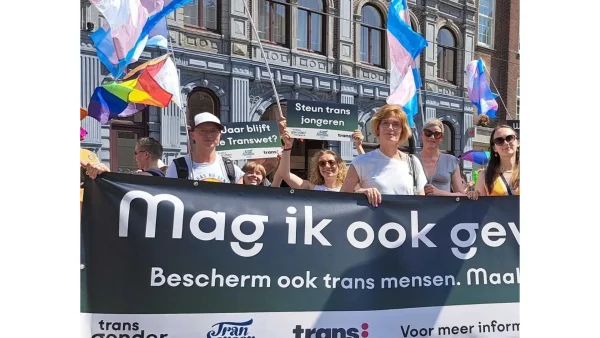 Remke Verdegem bij pride