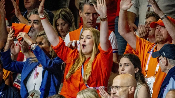 Prinses Amalia op tribune olympische spelen