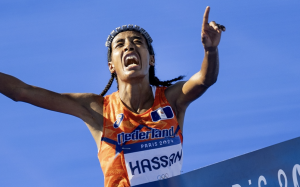 Thumbnail voor Sifan Hassan wint Olympisch goud bij de marathon