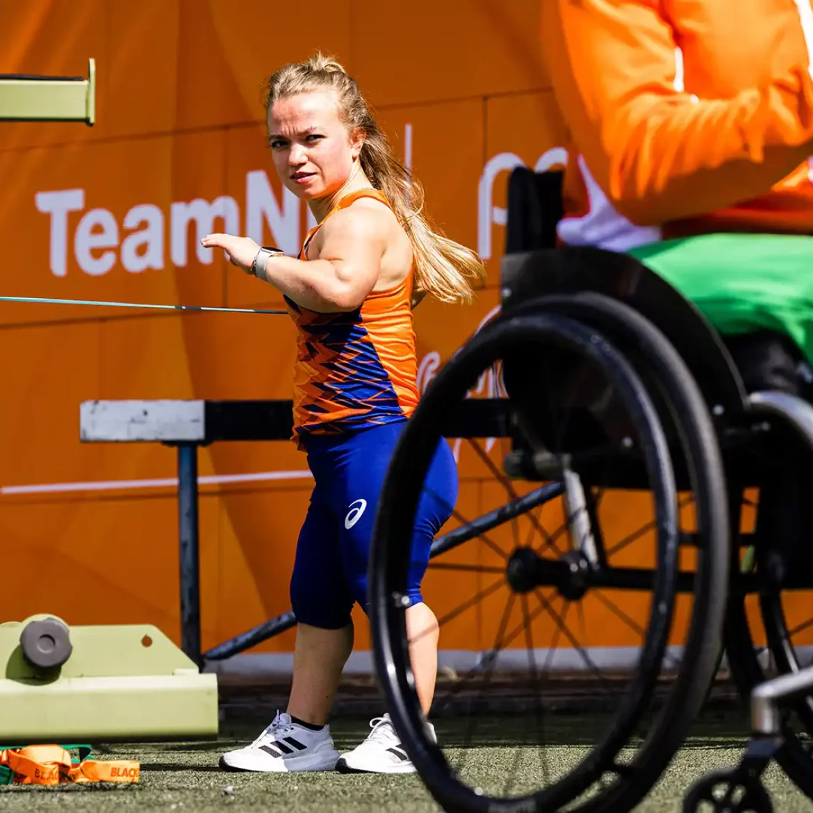 Nederlandse atleten trainen voor de Paralympische Spelen