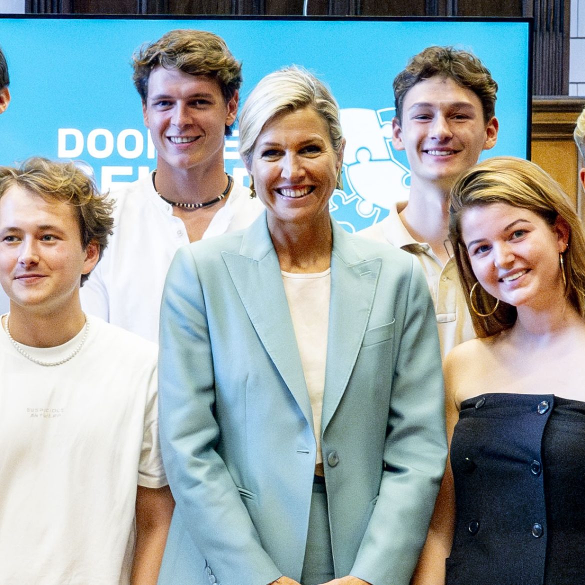 Koningin Máxima bij de workshop in Leiden