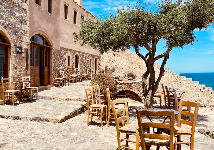 Café Malvosia in Monemvasia