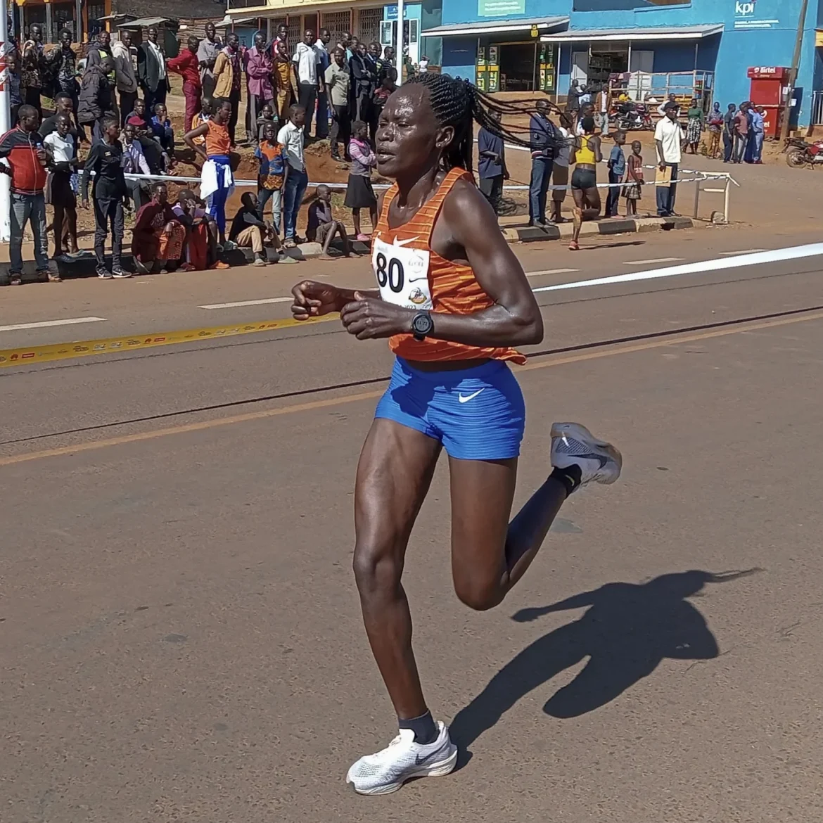 Marathonloopster Rebecca Cheptegei