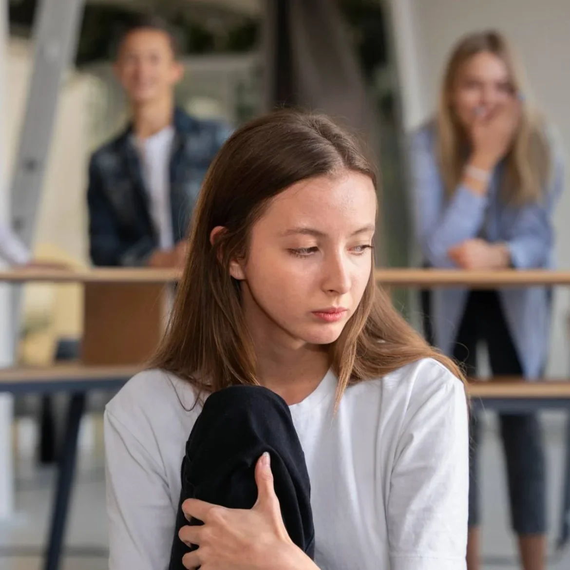 Scholieren pesten meisje