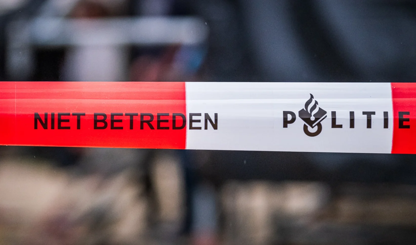 Afzetlint van de politie bij een locatie