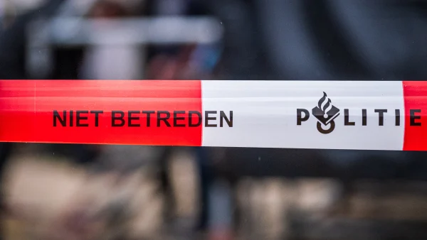 Afzetlint van de politie bij een locatie