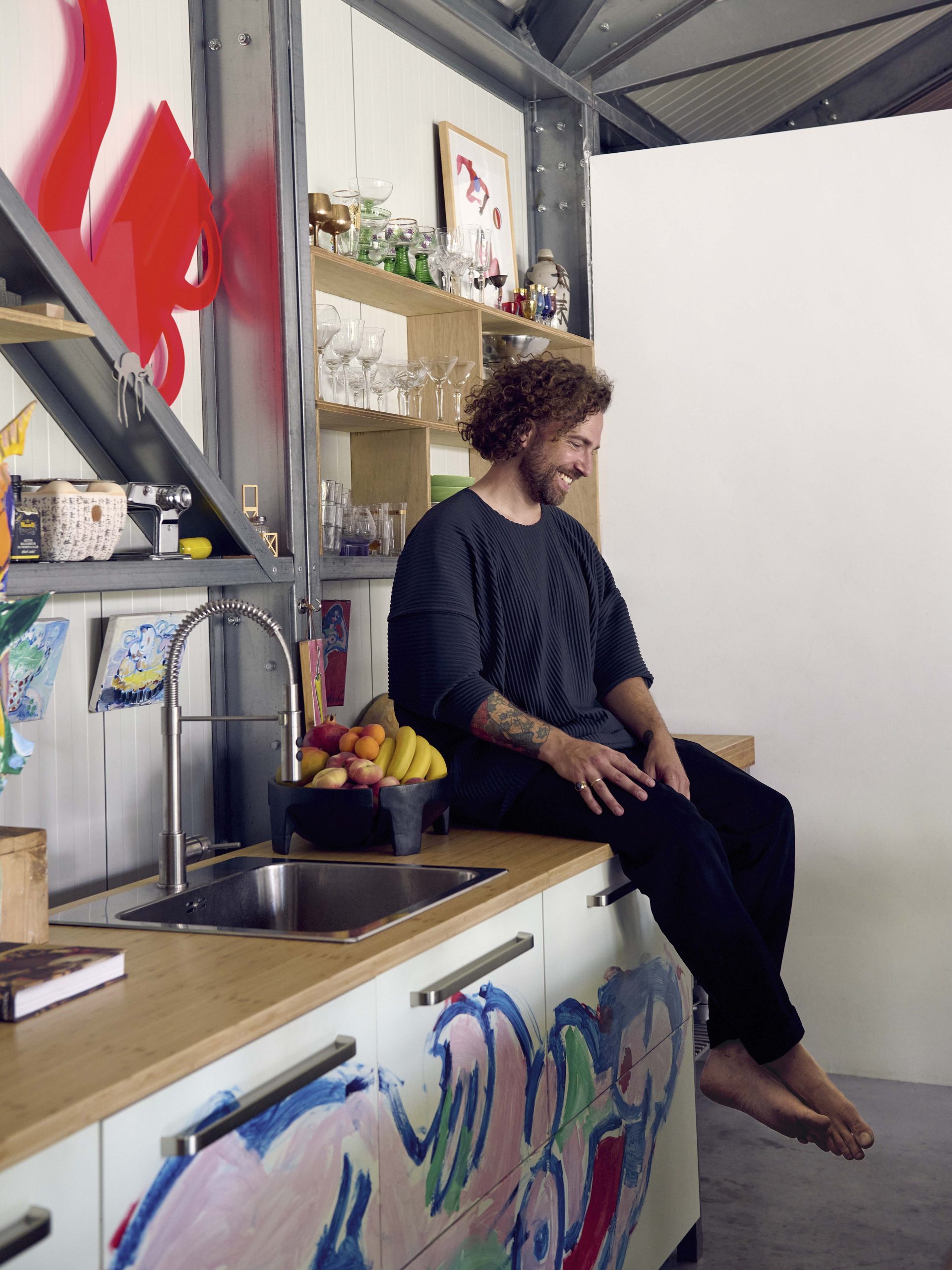 Daan in de keuken 