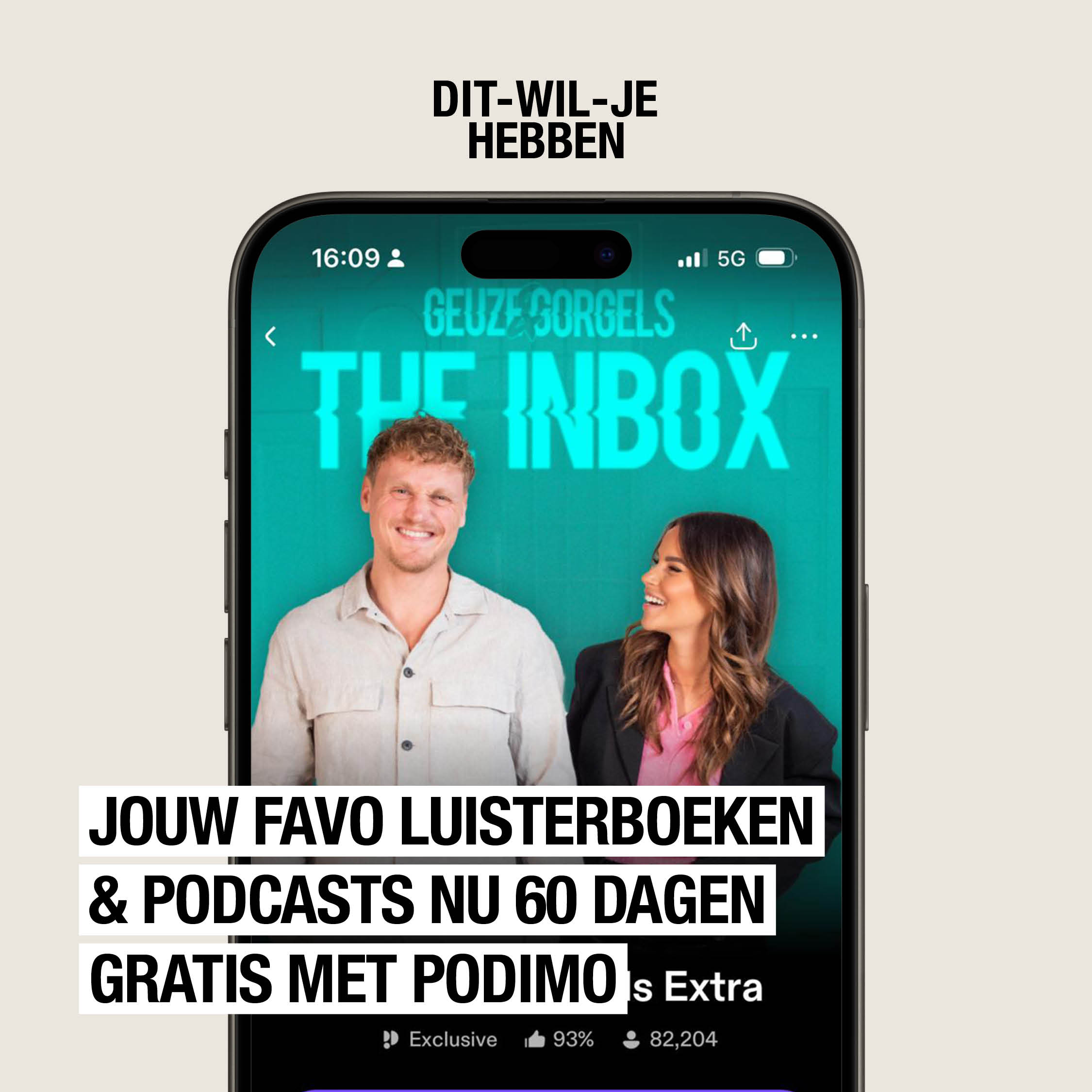 Oortjes in, podcast aan: krijg nu extra lang gratis Podimo