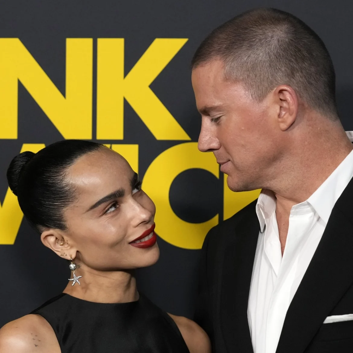 Zoë Kravitz en Channing Tatum op de rode loper van Blink Twice