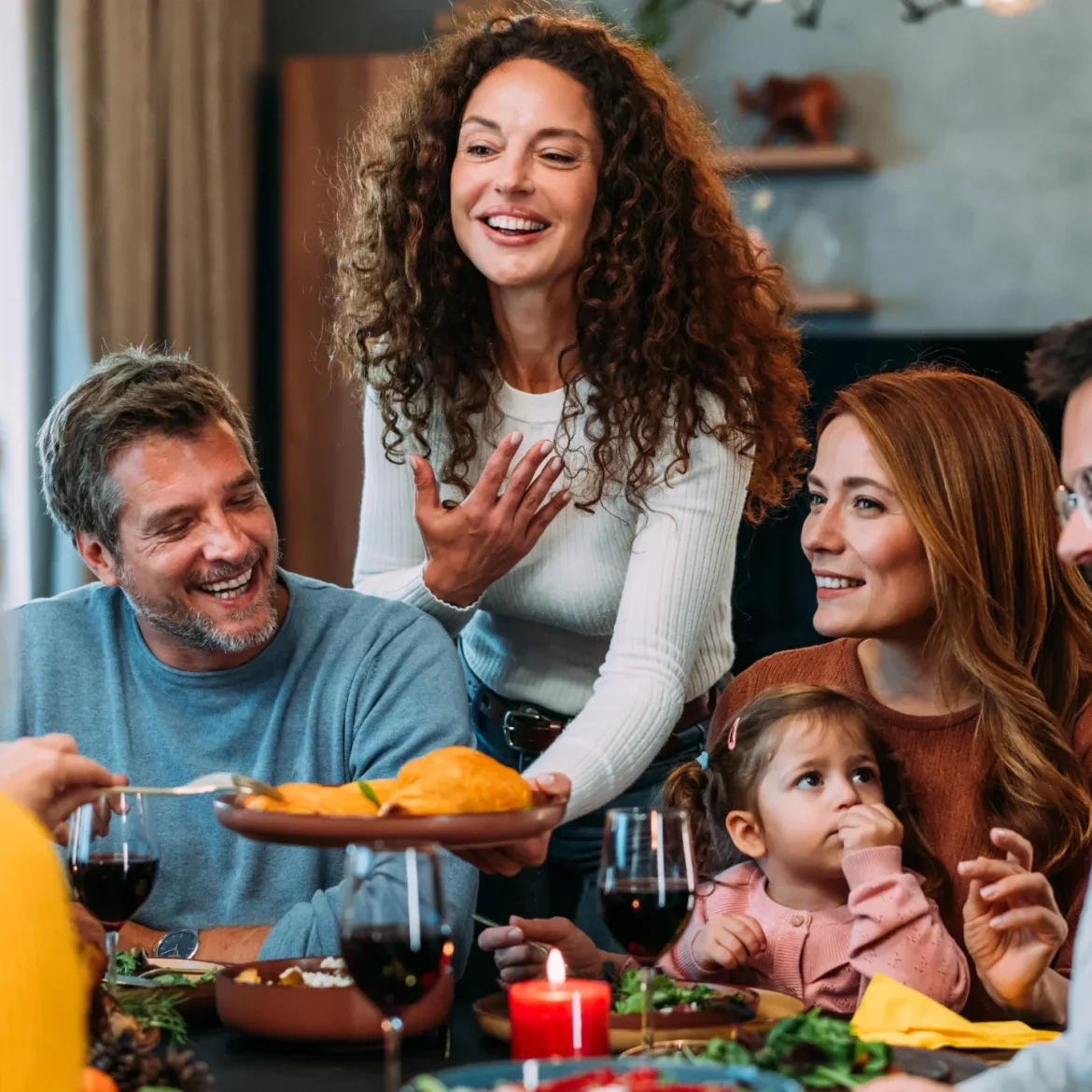 Vrienden aan tafel