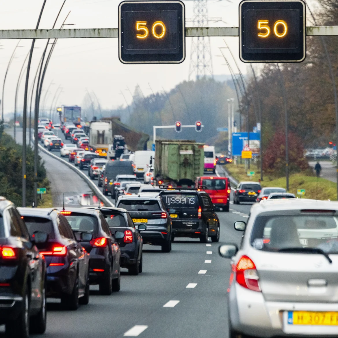 Drukste ochtendspits: veel file