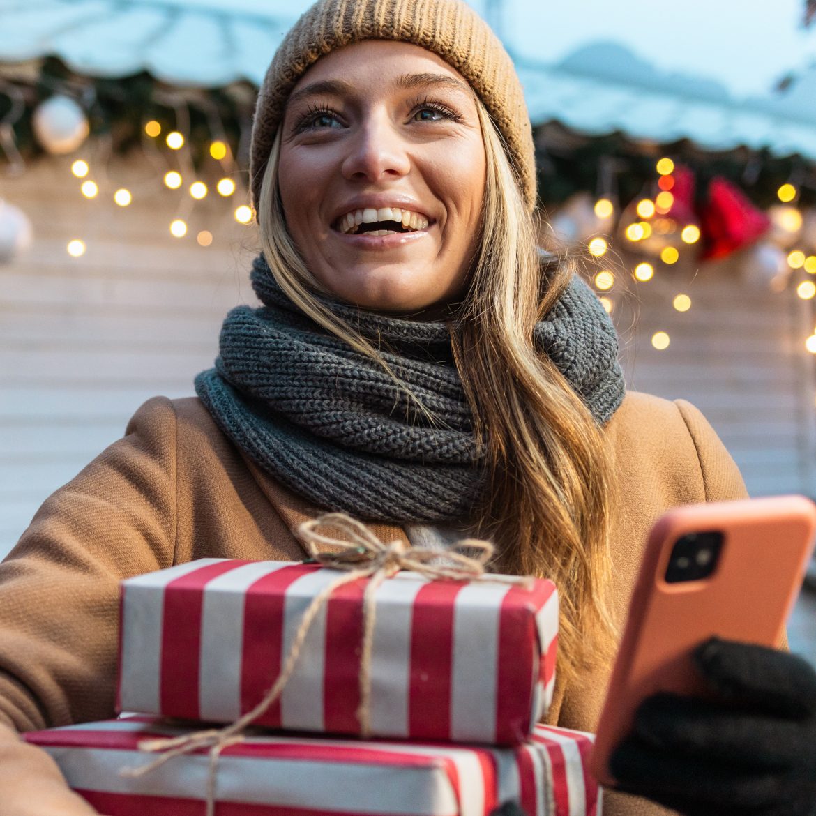 vrouw kerstcadeaus