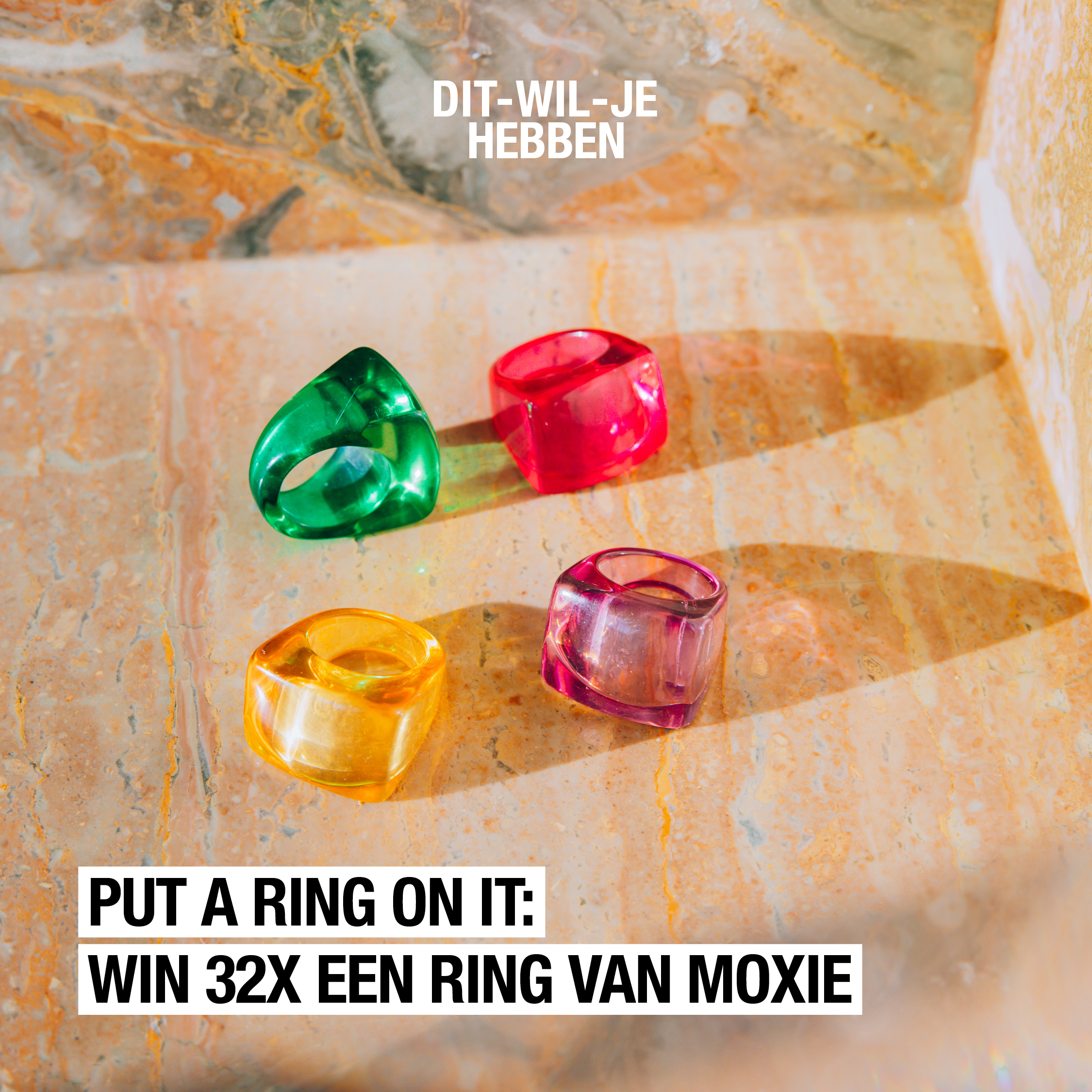 Om door een ringetje te halen: maak 32 x kans op een ring van Moxie Amsterdam