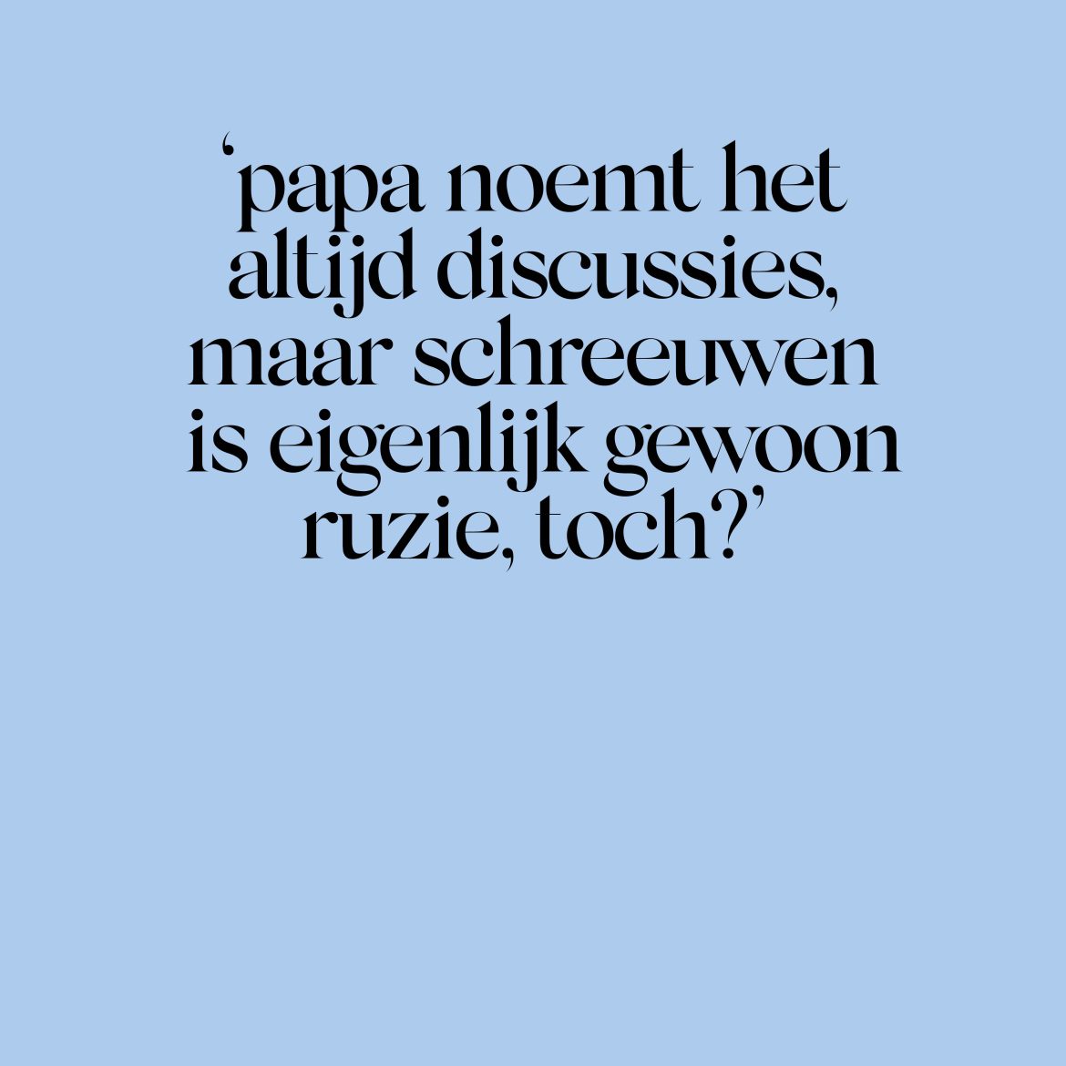 ‘Gescheiden ouders willen hun jarige kind allebei zien, maar slagen er niet in hun eigen sores aan de kant te zetten. Voor kinderen is dit enorm stressvol’