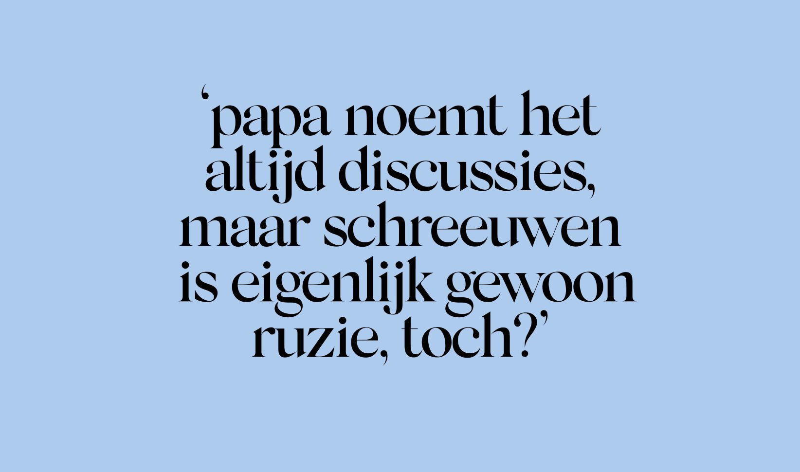 ‘Gescheiden ouders willen hun jarige kind allebei zien, maar slagen er niet in hun eigen sores aan de kant te zetten. Voor kinderen is dit enorm stressvol’