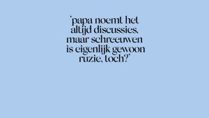 Thumbnail voor ‘Gescheiden ouders willen hun jarige kind allebei zien, maar slagen er niet in hun eigen sores aan de kant te zetten. Voor kinderen is dit enorm stressvol’