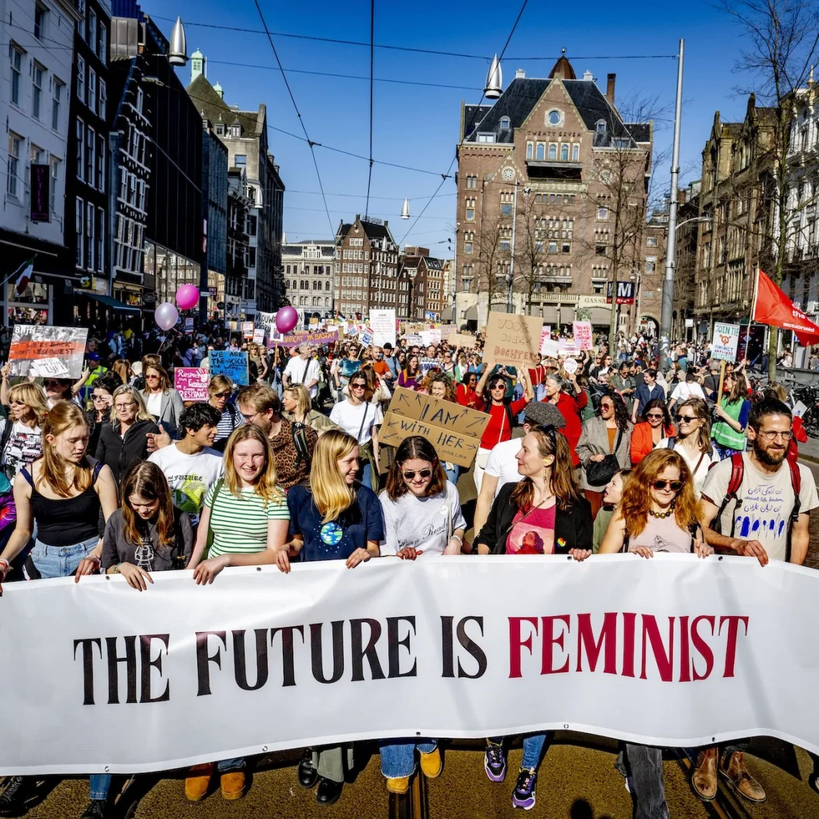 Feminist March in Amsterdam