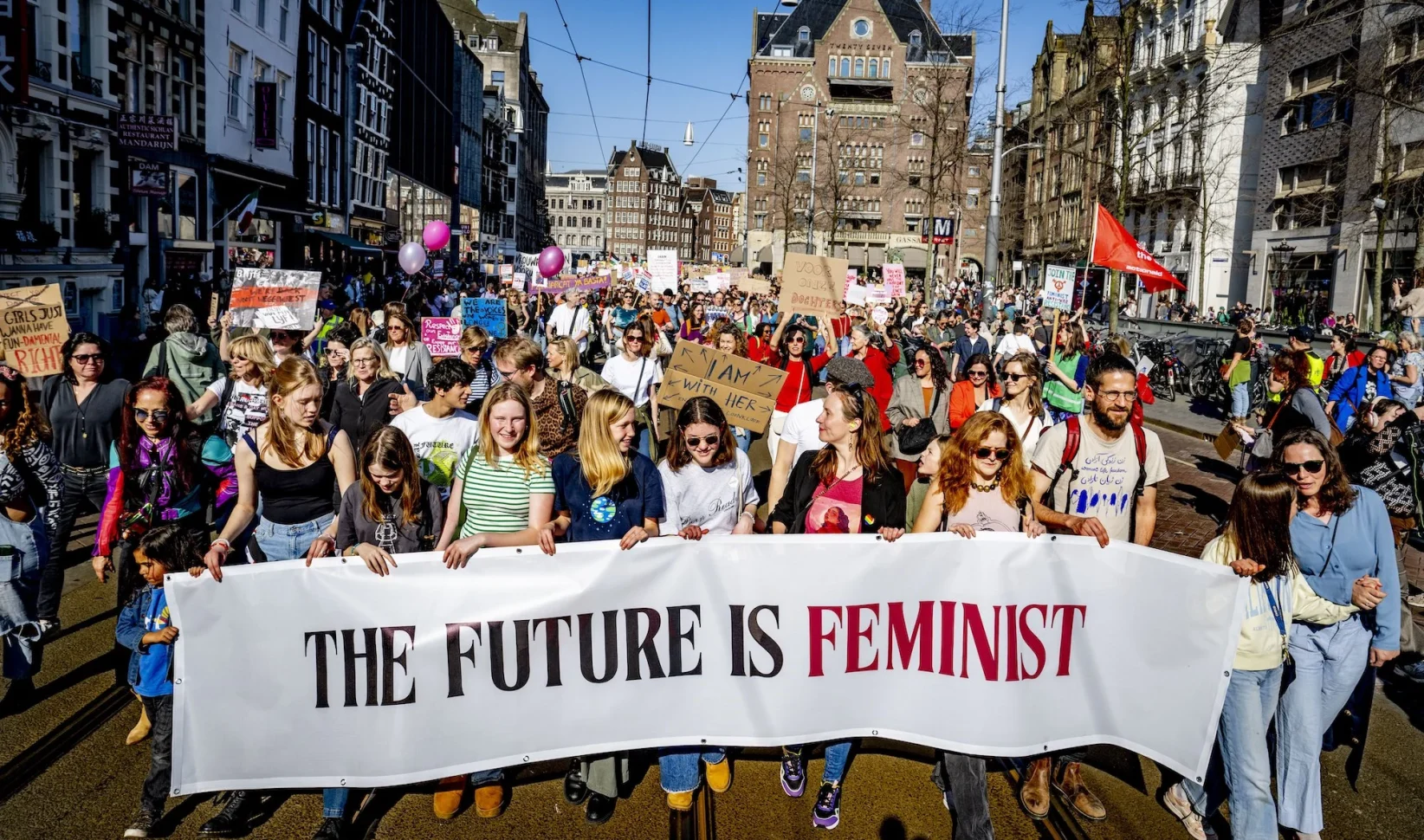 Feminist March in Amsterdam