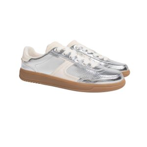 zilveren sneakers pull and bear